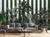 Europrint Tropical Plants & Green Stripes