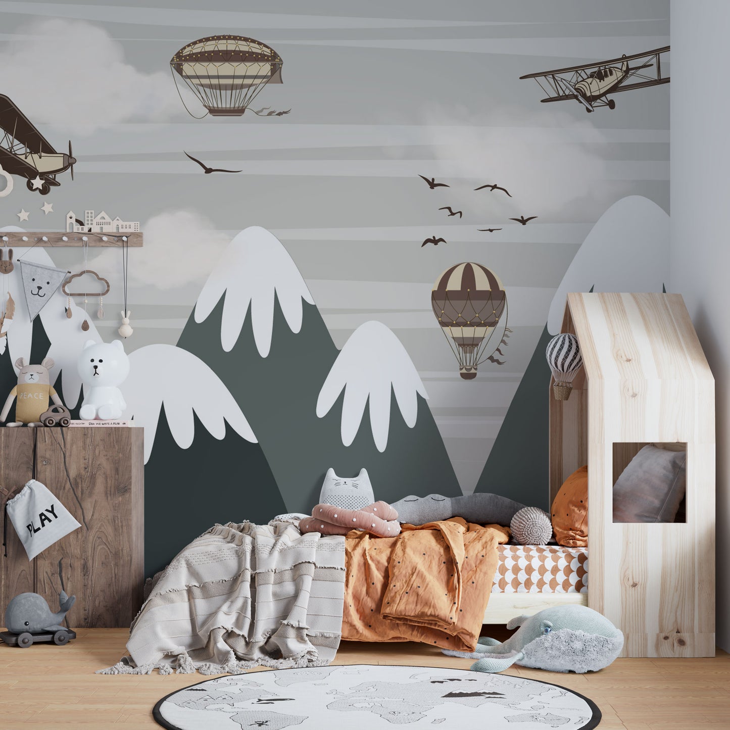 Europrint Montañas Nevadas, Globos Aeroplanos