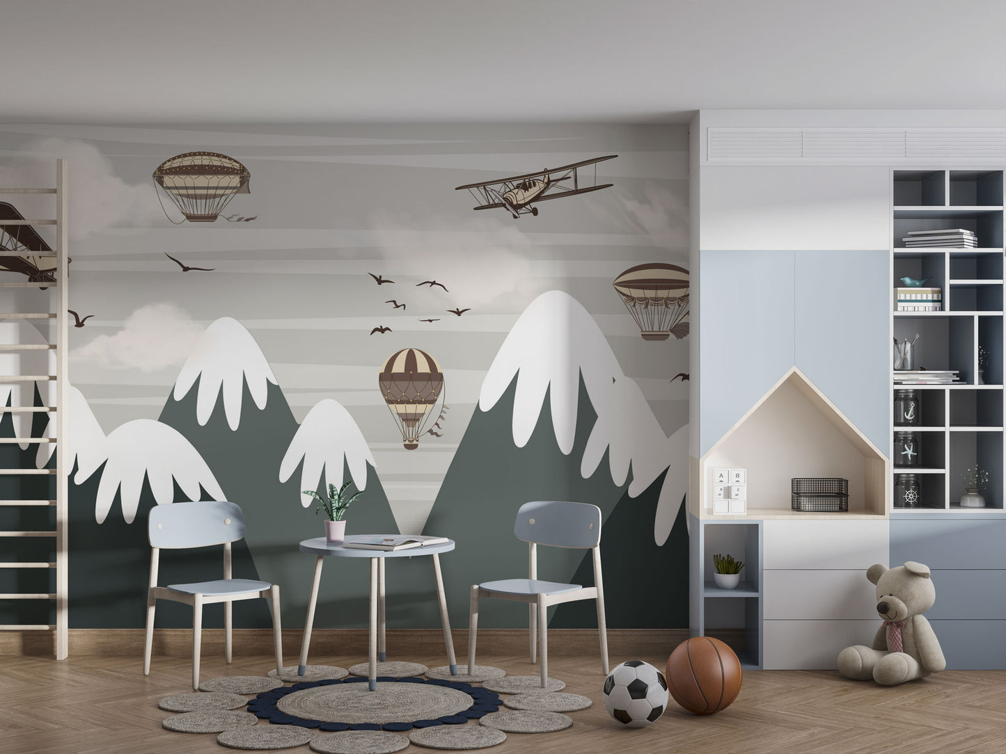 Europrint Montañas Nevadas, Globos Aeroplanos