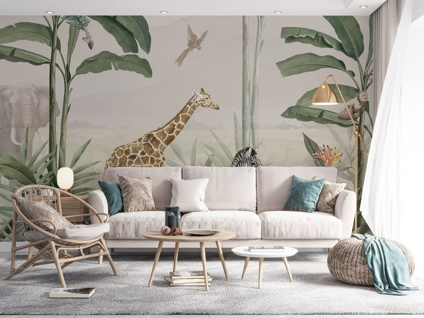 Europrint Selva Safari Jirafa y Cebra