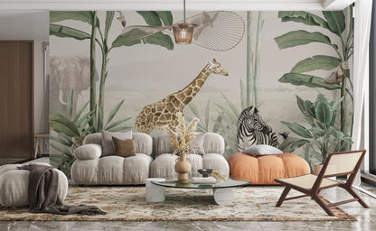Europrint Selva Safari Jirafa y Cebra