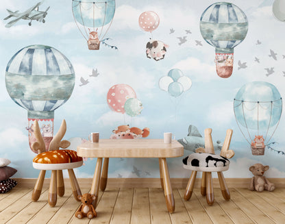Europrint Cute Animals in Balloons