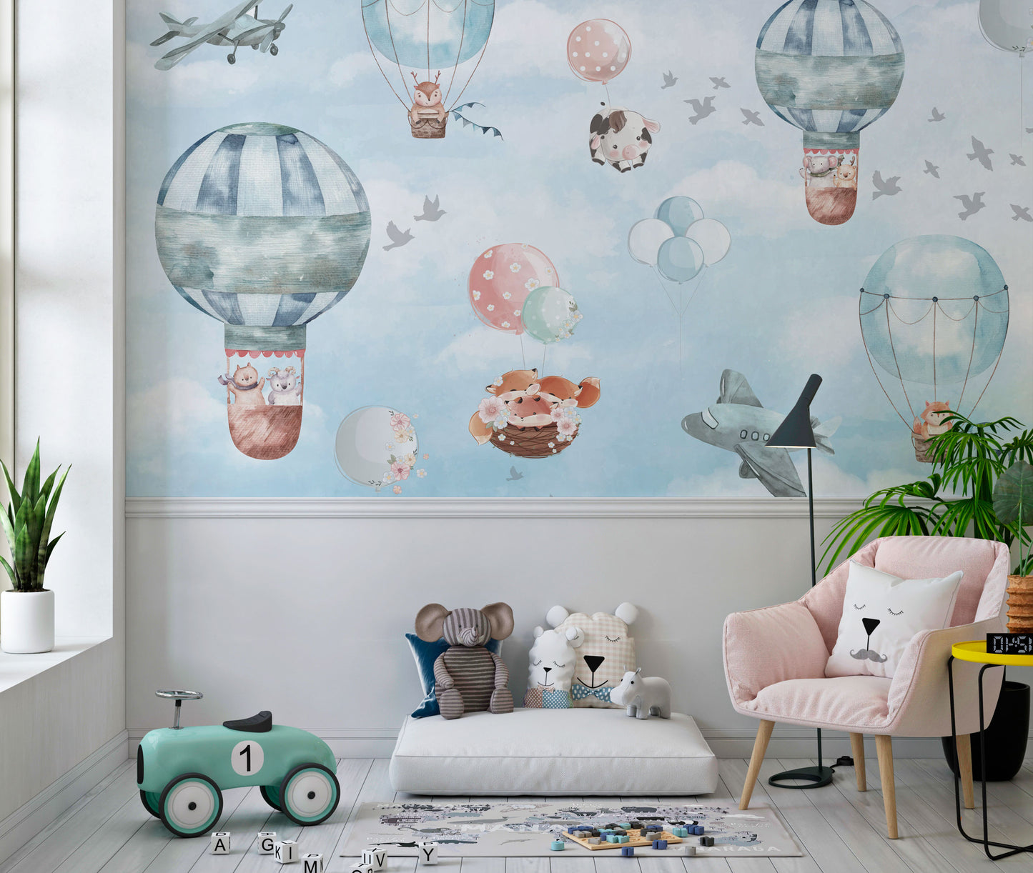 Europrint Cute Animals in Balloons