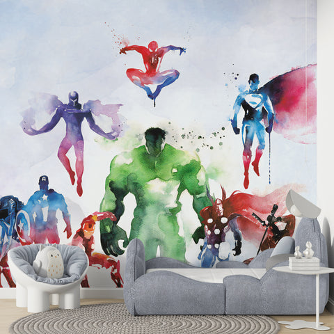 Europrint Superheroes Modern Watercolor Splashes