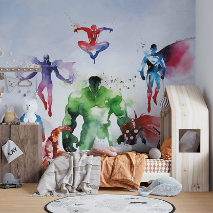 Europrint Superheroes Modern Watercolor Splashes