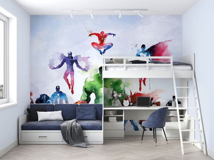 Europrint Superheroes Modern Watercolor Splashes