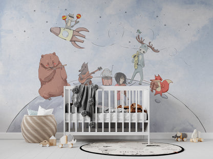 Europrint Animal Musicians in Moon
