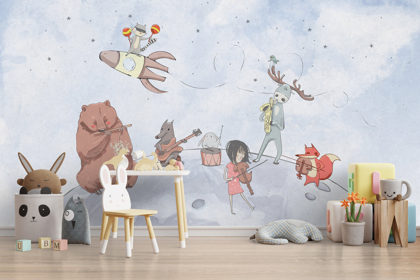 Europrint Animal Musicians in Moon
