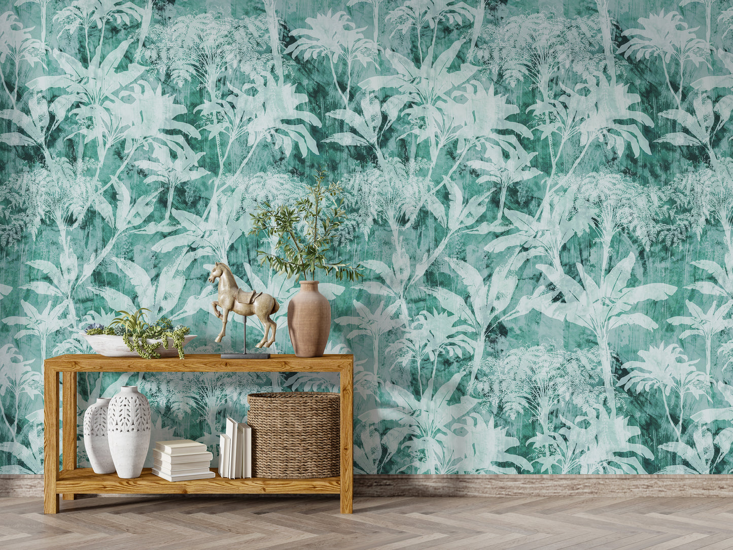 Mint Tropics Wallpaper