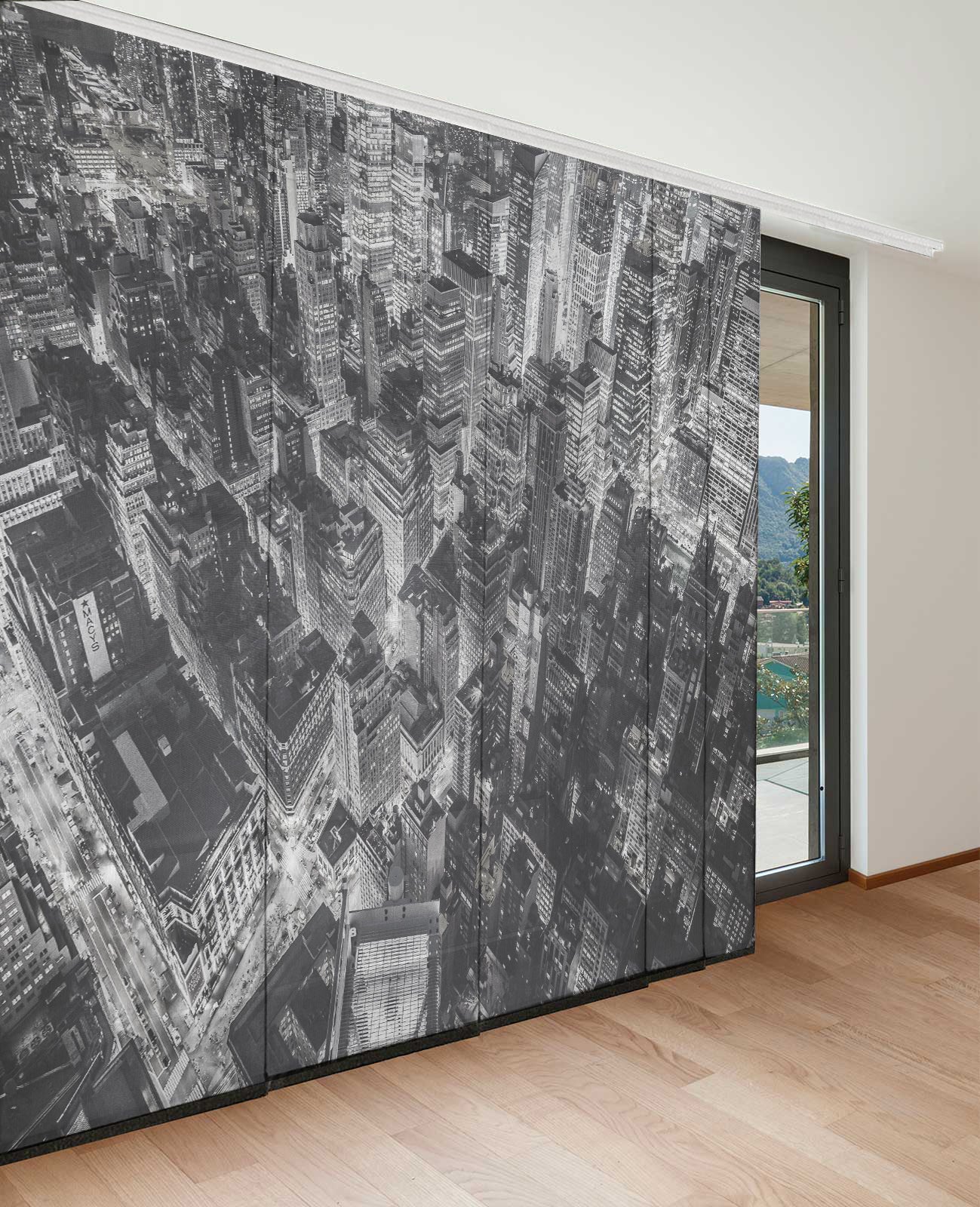 Panel Corredizo Edificios Nueva York Vista Aérea