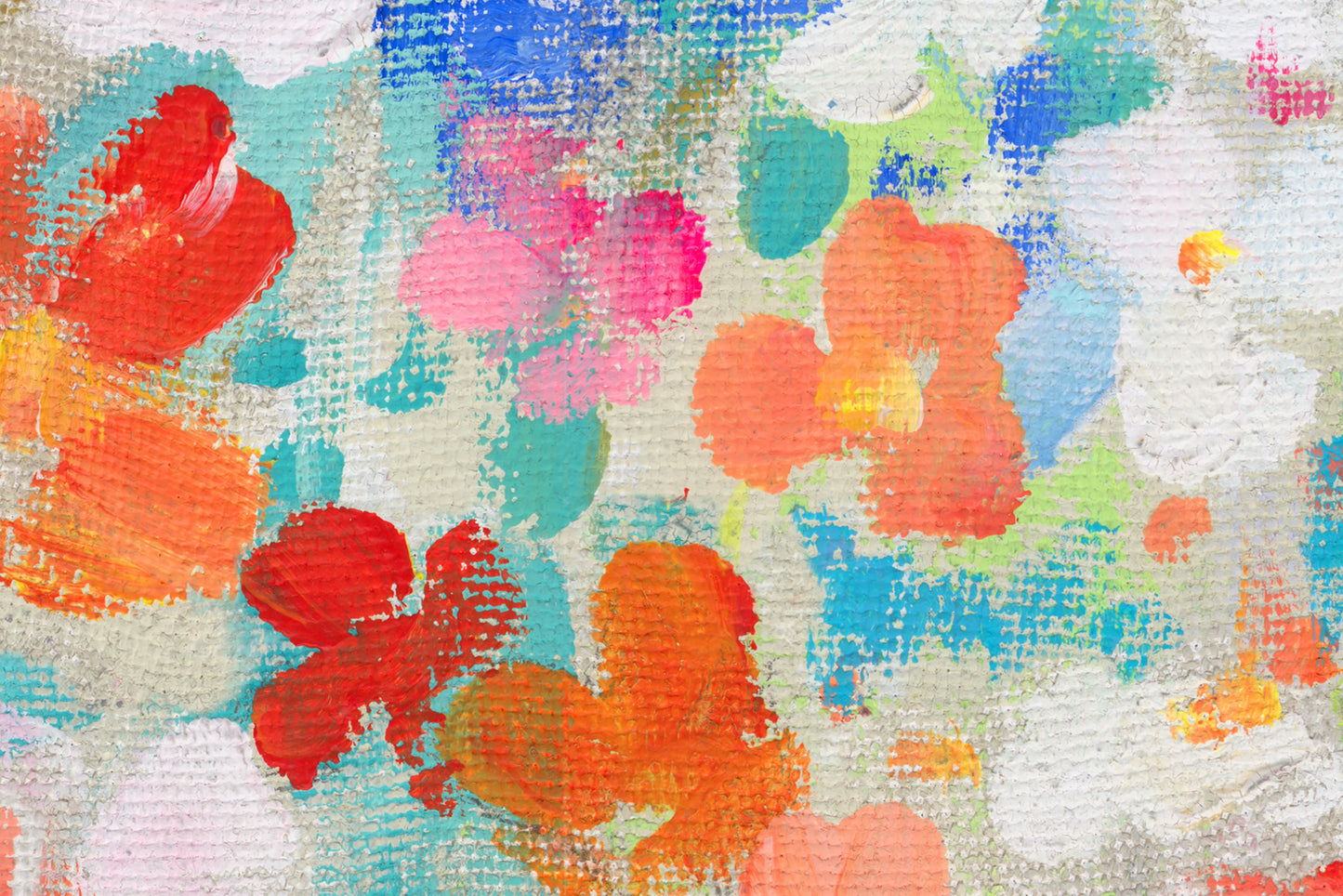 Fondo Pintura Flores de Colores