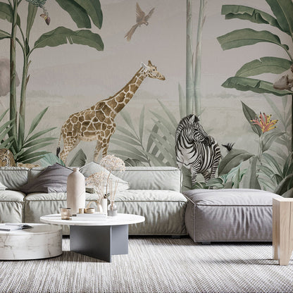 Europrint Selva Safari Jirafa y Cebra