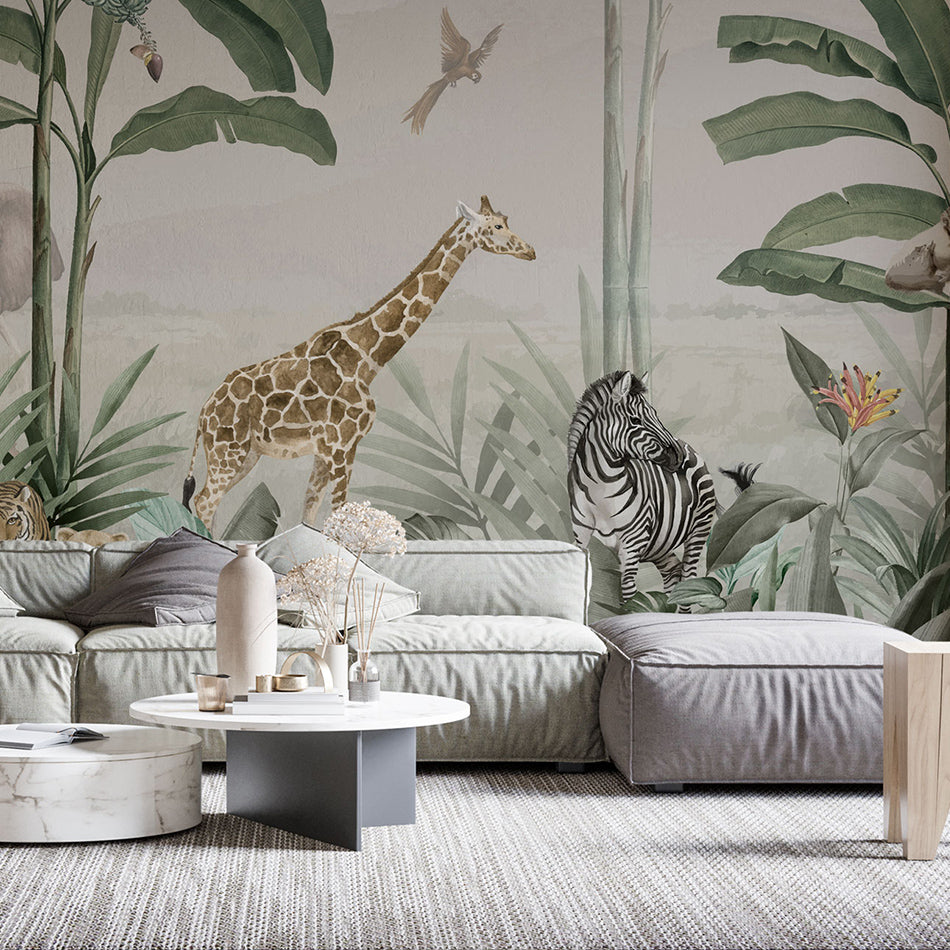 Europrint Selva Safari Jirafa y Cebra