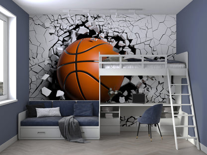 Basketball Breaking Wall