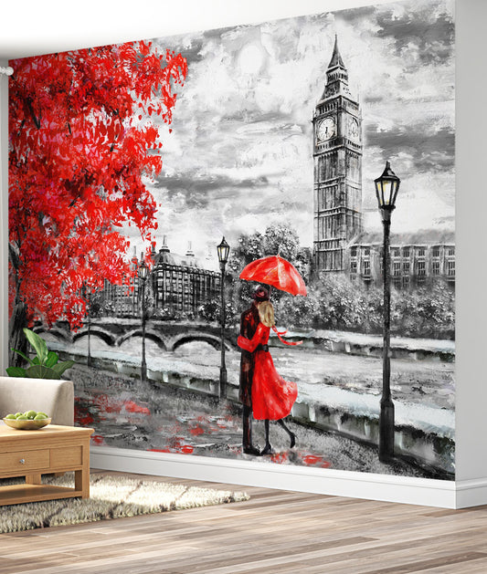 London Lovers Red and Black & White