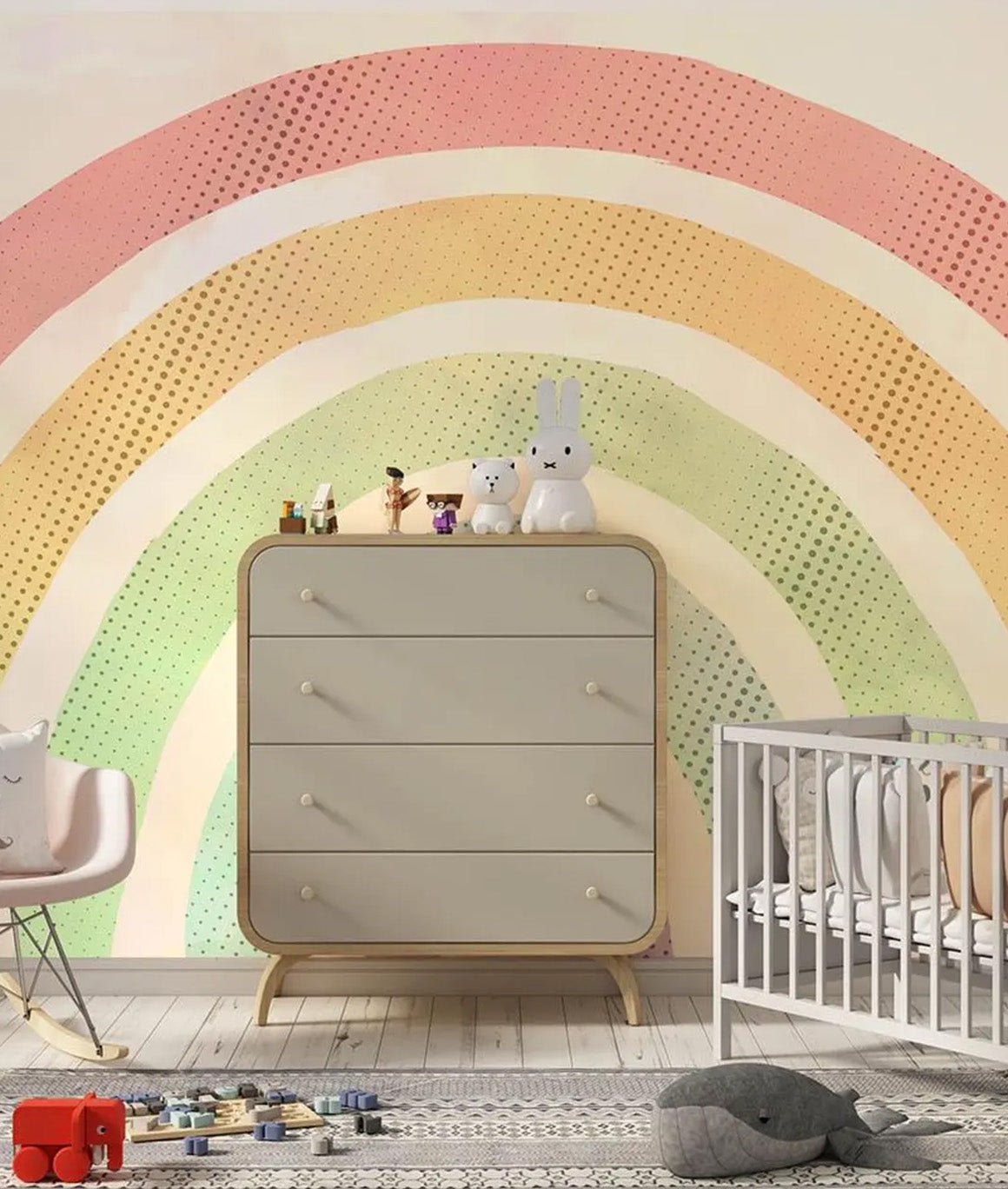 Vintage Rainbow Watercolored