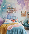 Cool Liquid Lilac Marble Desaturated