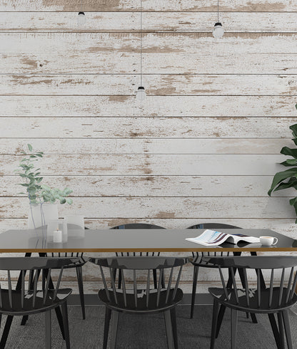 Grunge White Wooden Planks