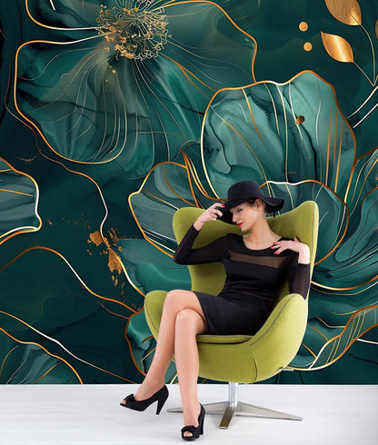 Dark Green Flowers