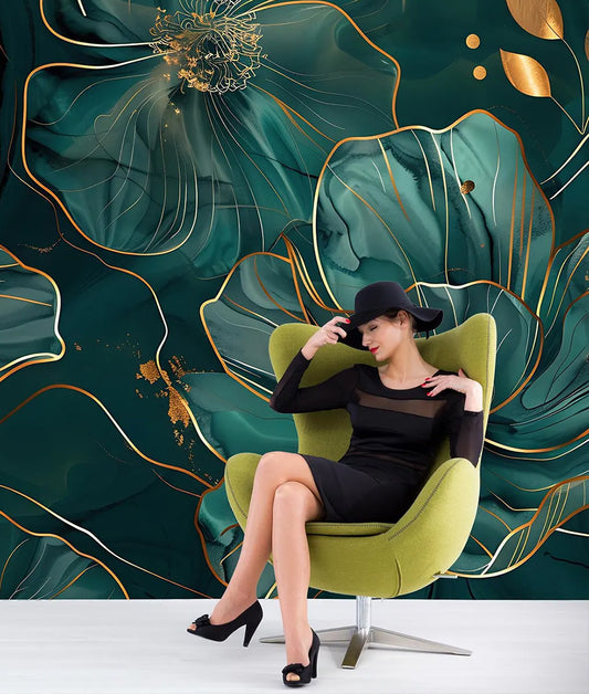 Dark Green Flowers