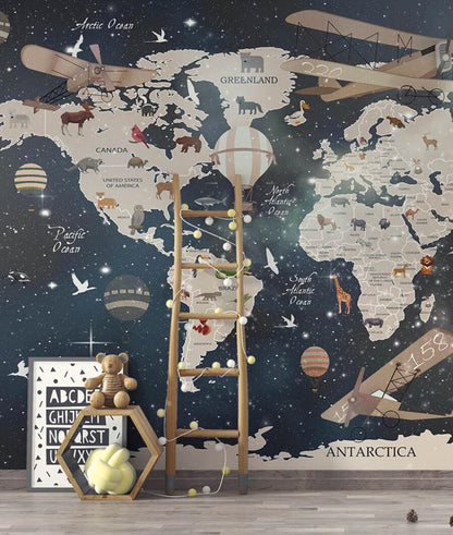 Mapa Mundi Galaxia Niños (En Inglés)