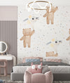 Cute Teddy Bears and Stars