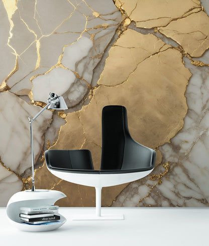 Mármol Carrara Y Oro