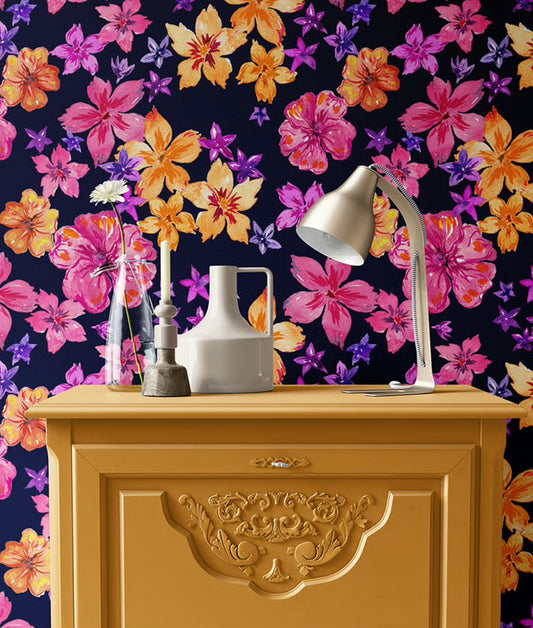 Patrón Floral Colores Vivos