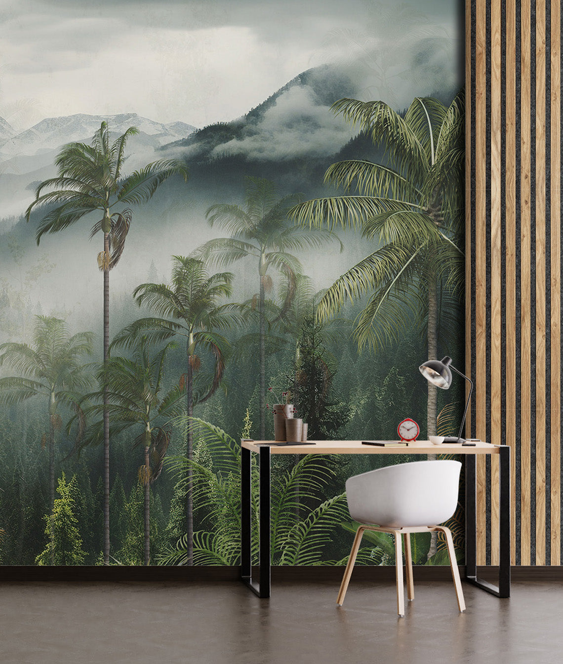 Paisaje Jungla, Montañas y Neblina