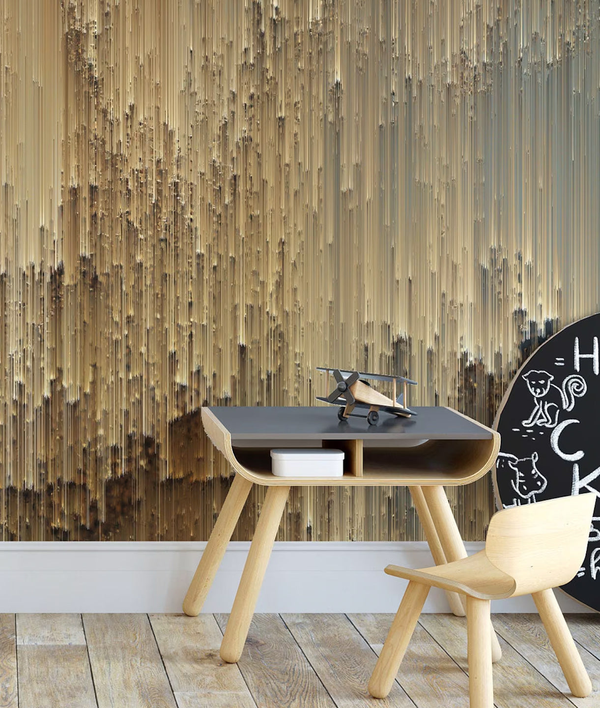 Fondo Lluvia Pixeles Dorados