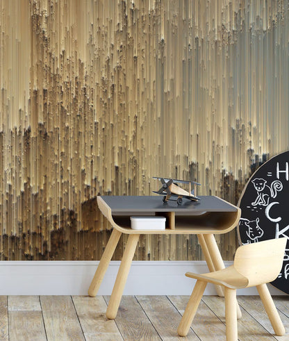 Fondo Lluvia Pixeles Dorados