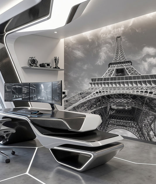 Majestic Eiffel Tower Two Versions