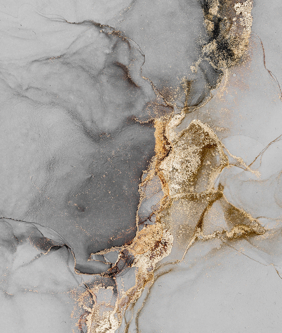 Silvery White Marbled Finish