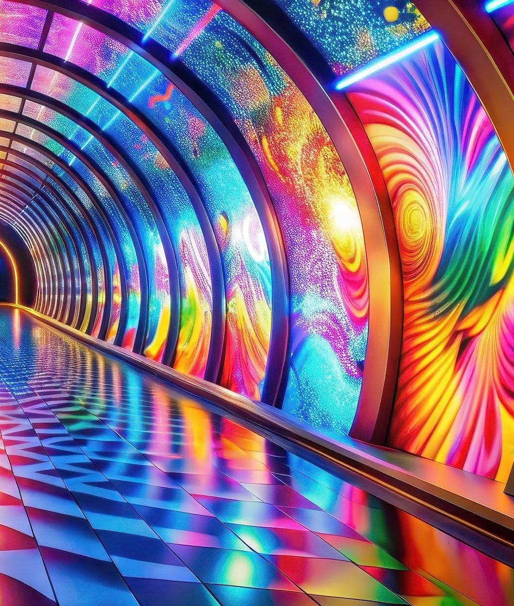 Tunel Colores Psicodélicos