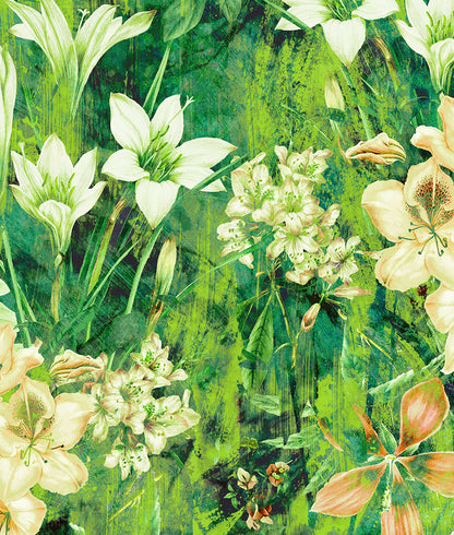 Lush Green Floral Pattern