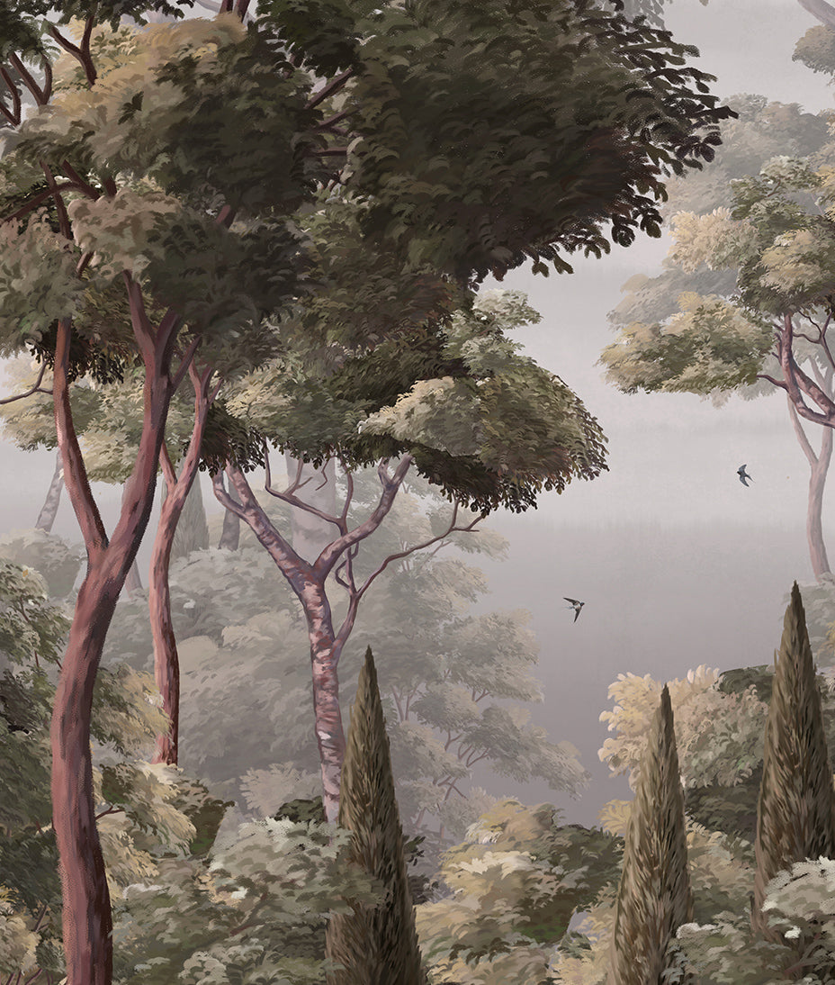 Paisaje Arboles y Pinos
