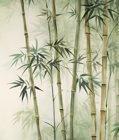 Ilustración Bosque de Bamboos