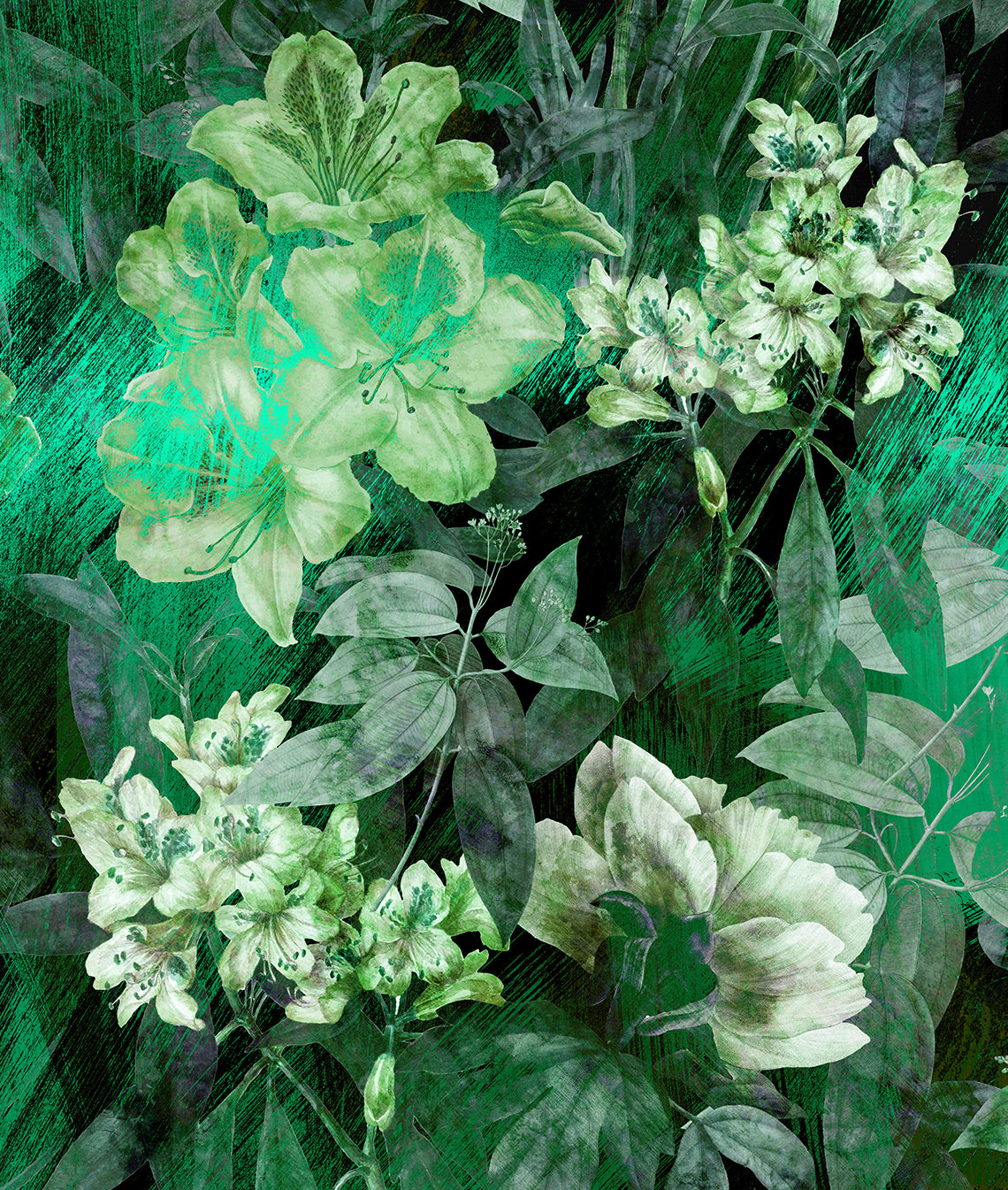Beautiful  Green Garden Texture