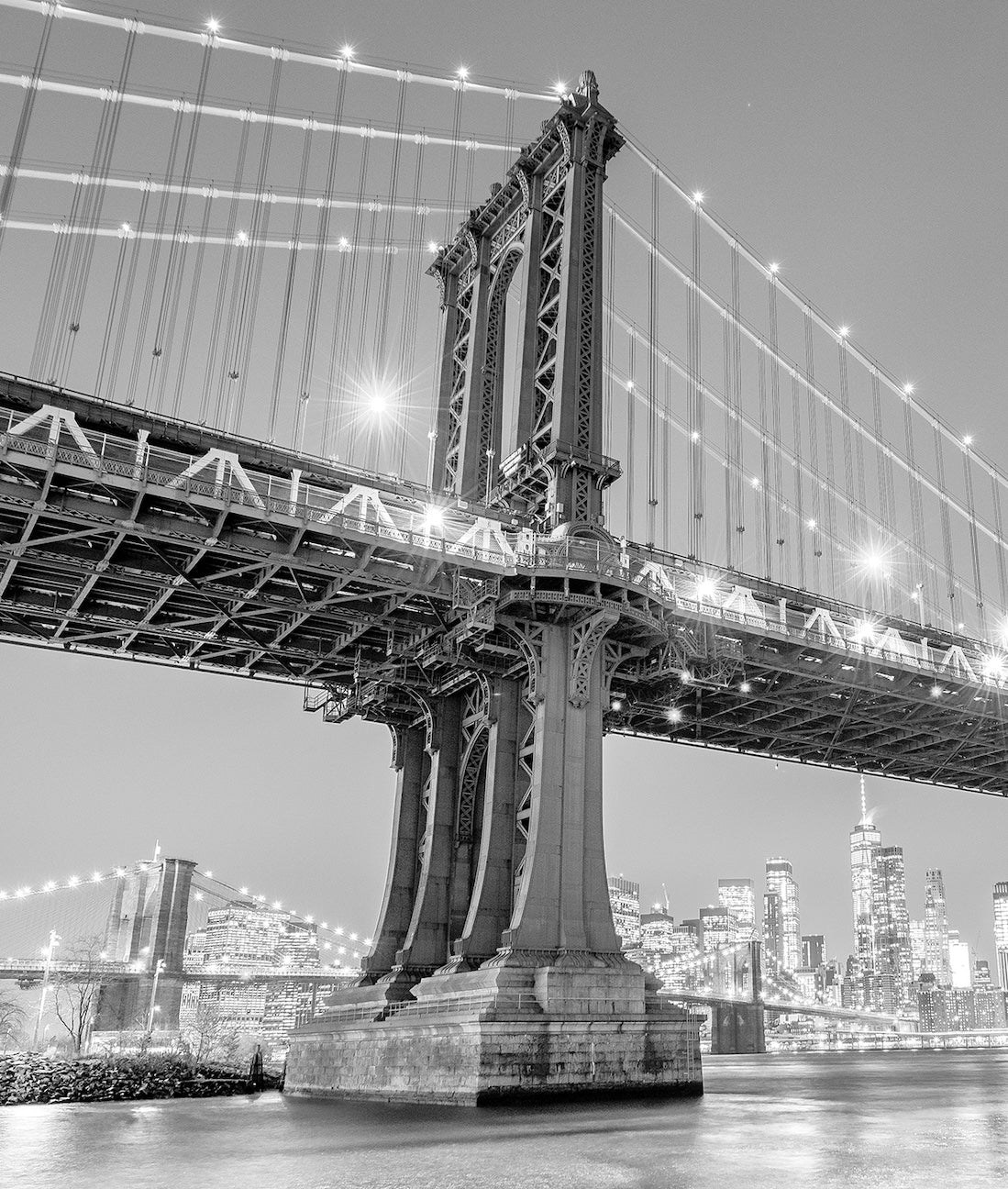 Black & White Brooklyn Bridge