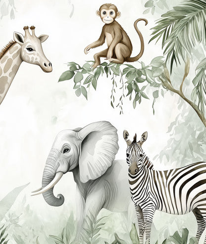 Selva Infantil Monos, Cebra, Elefante y Jirafa