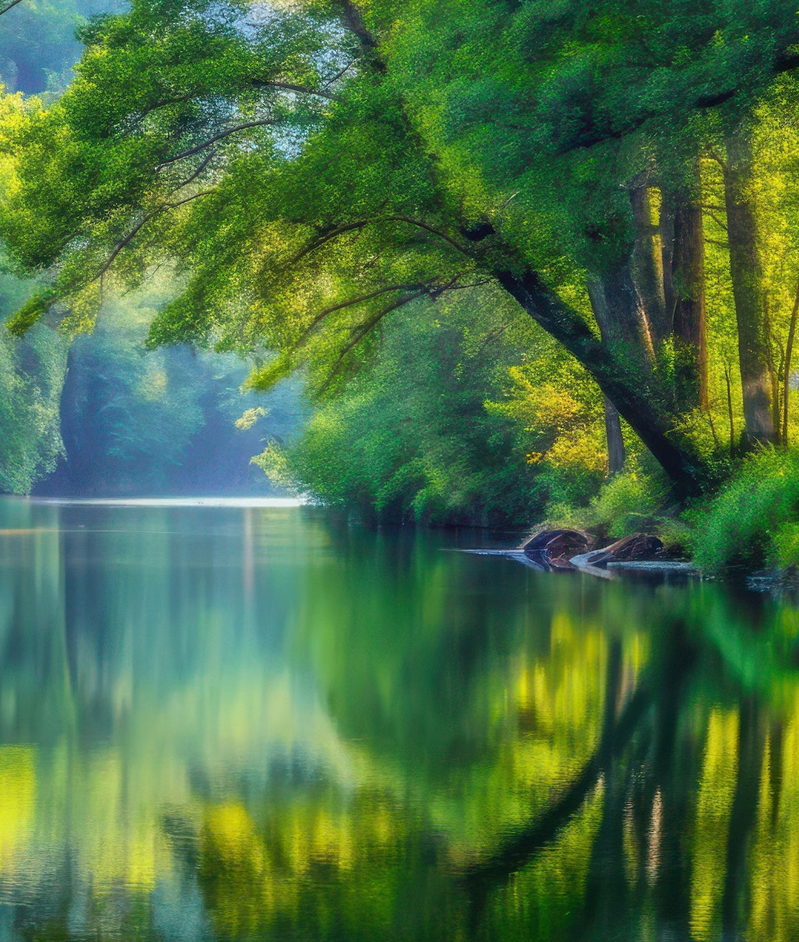 Paisaje Reflejo en el Lago