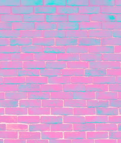 Bright Pink & Blueish Bricks