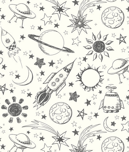 Rocketships and Planets Sketches