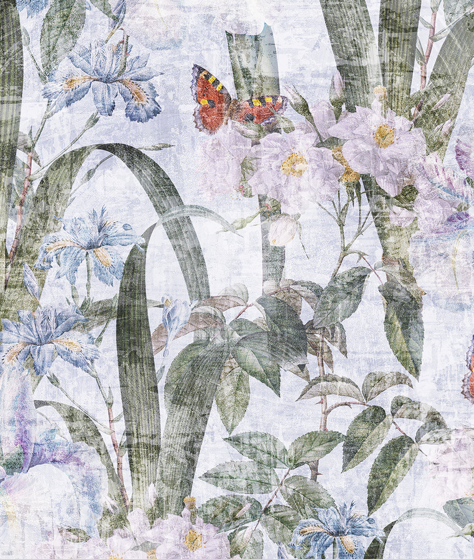 Patrón Floral Fresco Grunge