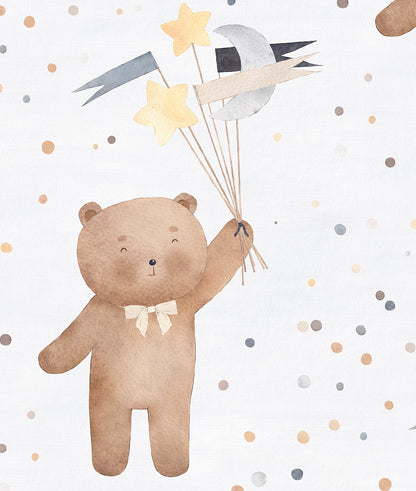 Cute Teddy Bears and Stars