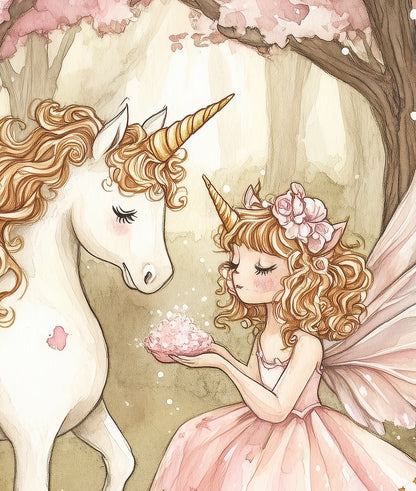 Bosque, Unicornio y Princesa