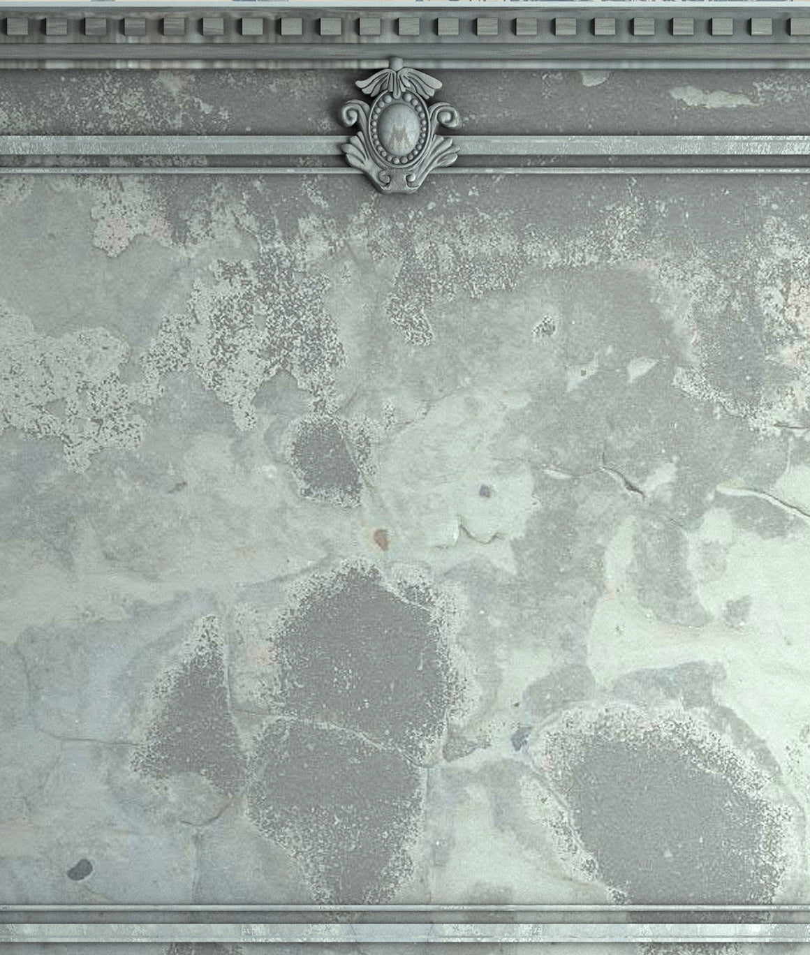 Grunge French Panel - Greenish Grey