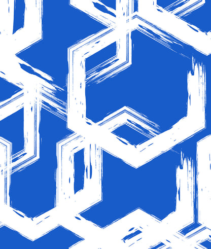 Brochazos Blancos en Forma de Hexágonos