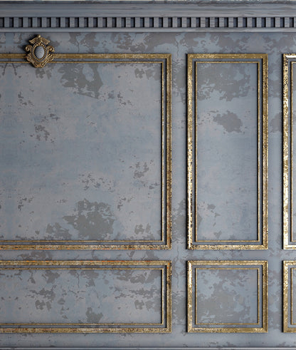 Grunge French Panel - Grey Gold
