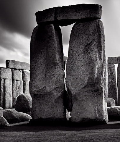 Stonehenge Inglaterra Monocromático